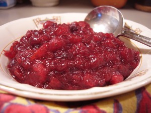 Bowl of Cranberry Chutney