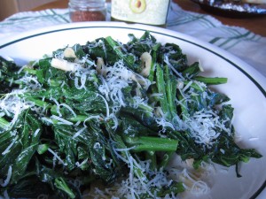 Photo of prepared Rapini